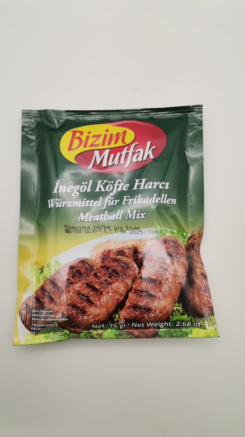 BIZIM Würzmischung für Hackbällchen  /  Inegöl Köfte Harci 76g