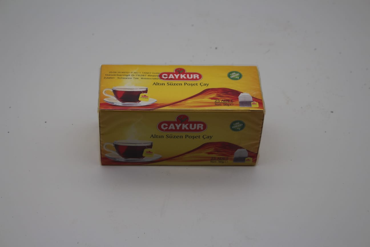 CAYKUR Schwarzer Tee beutel 25er / Süzme Poset Cay 50g