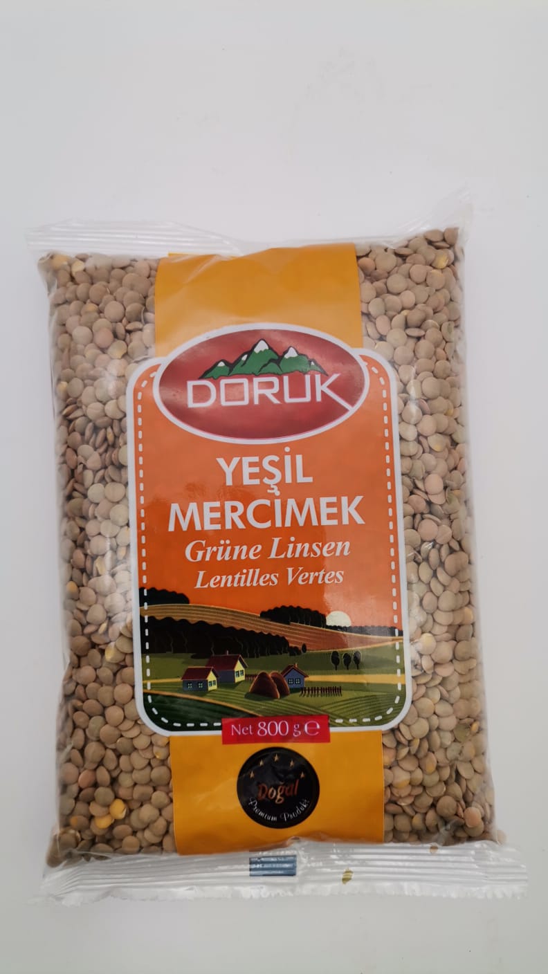 DORUK Grüne Linsen / Yesil Mercimek 800g