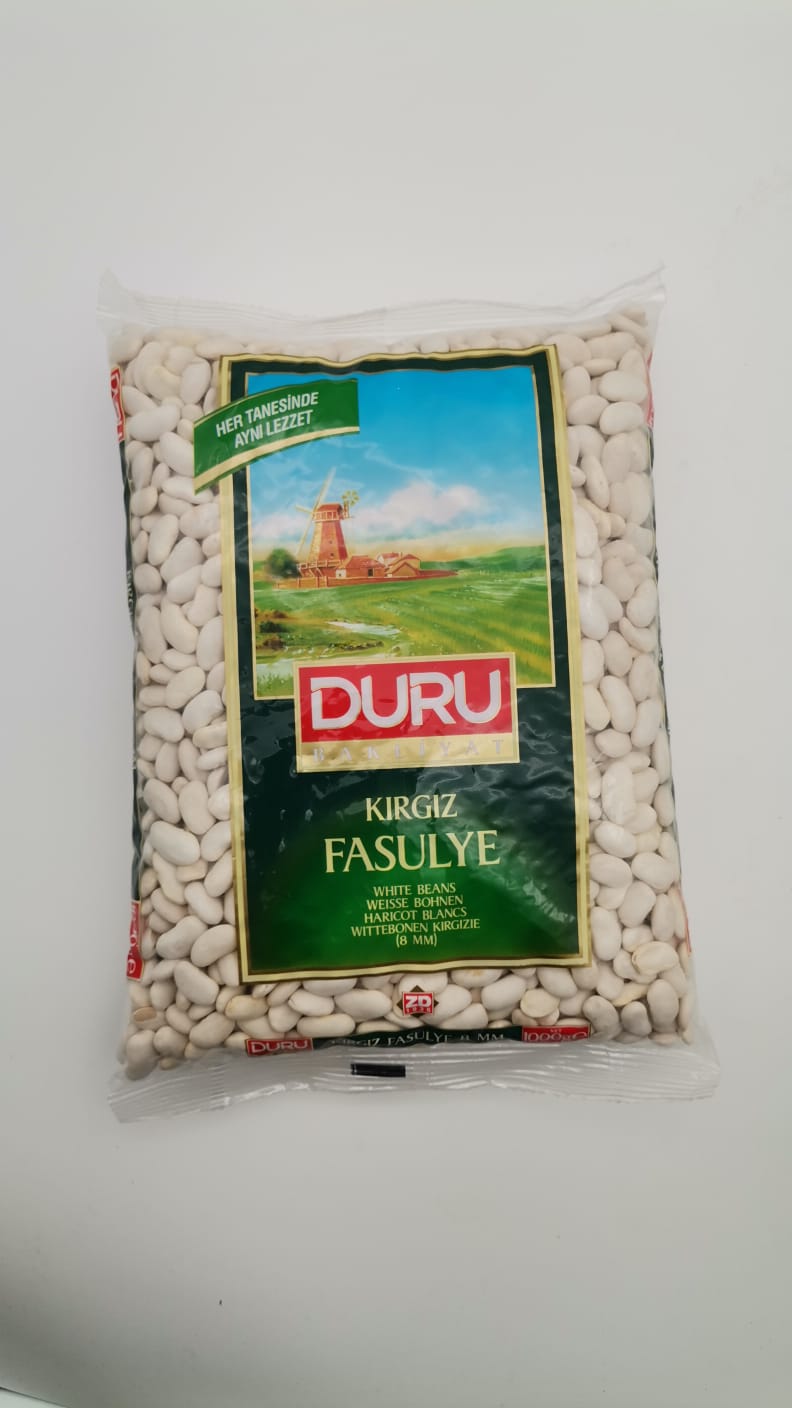 DURU Kirgiz Weiße Bohnen 8mm / Kirgiz Fasulye 1000g