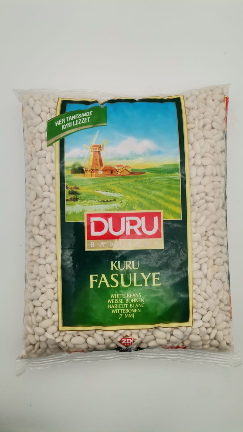 DURU Weiße Bohnen 7mm / Kuru Fasulye 2500g