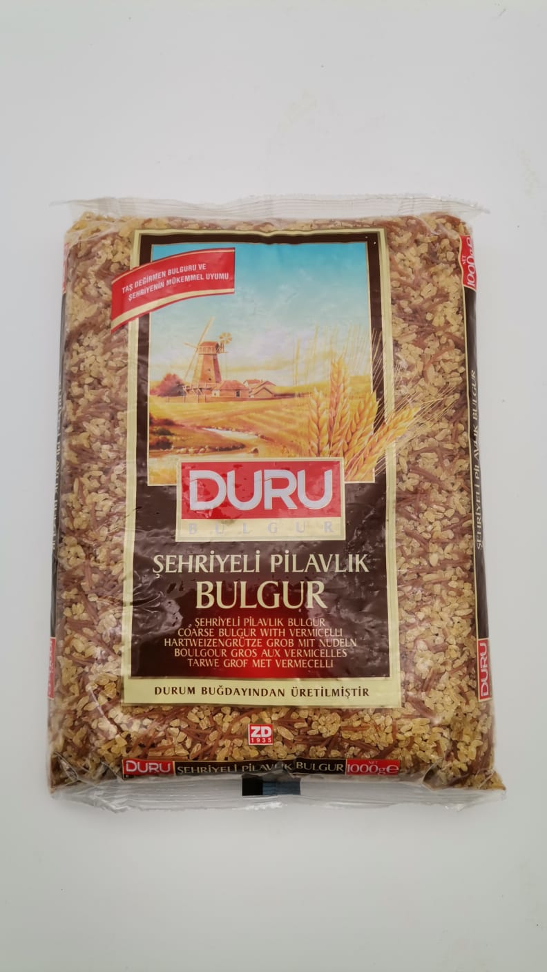 DURU Weizengrütze groß mit nudeln / Sehriyeli Pilavlik Bulgur 1000g