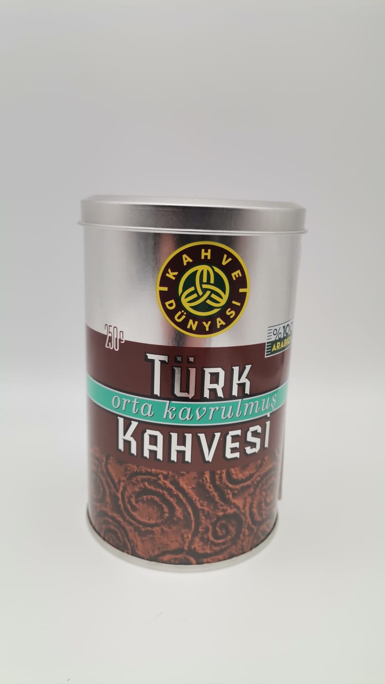 KD Fein Gemahlene Türkische Röstkaffee / KAHVE DÜNYASI Türk Kahvesi 250g