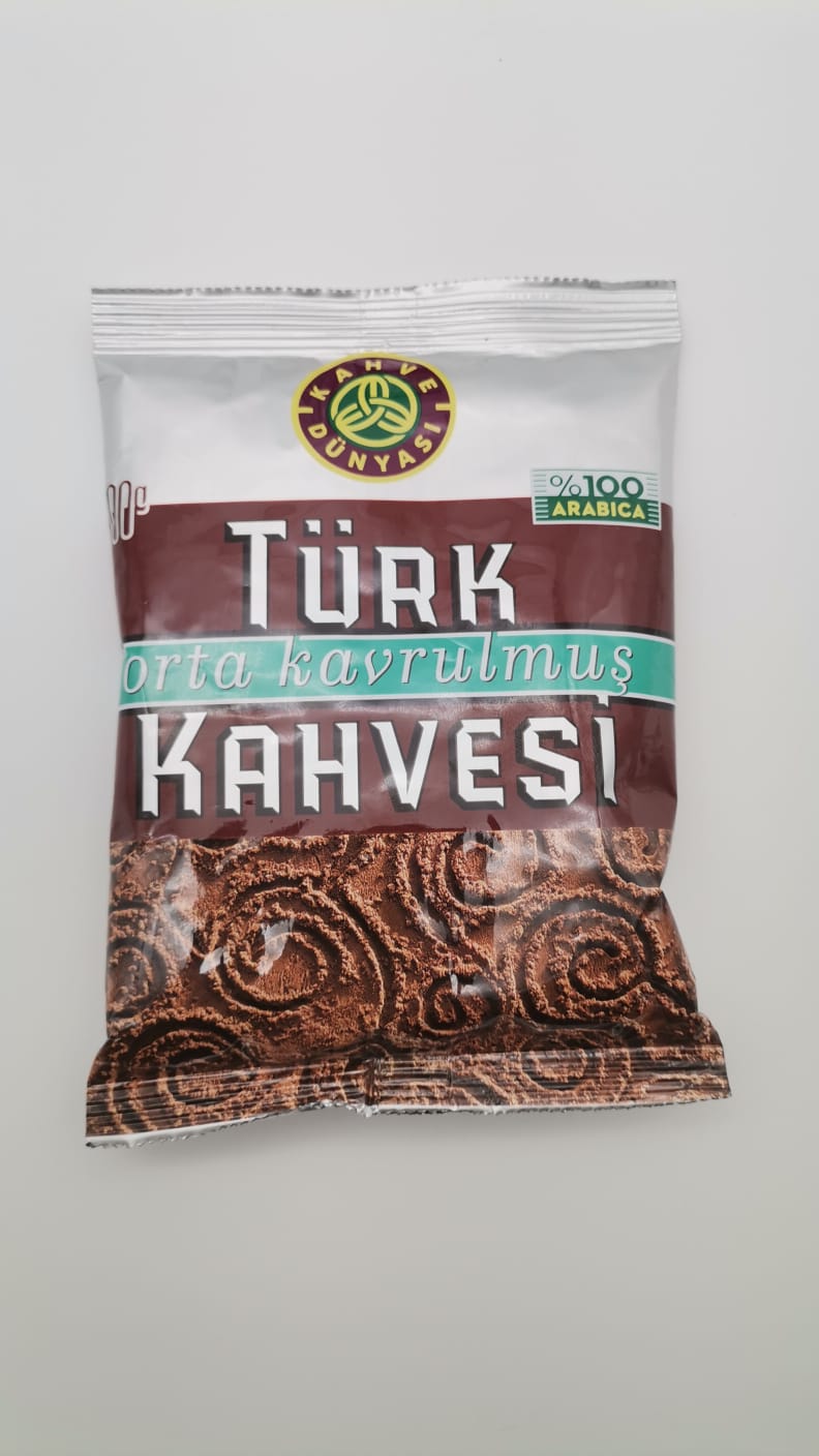 KD Fein Gemahlener Türkische Röstkaffee / KAHVE DÜNYASI Türk Kahvesi 100g