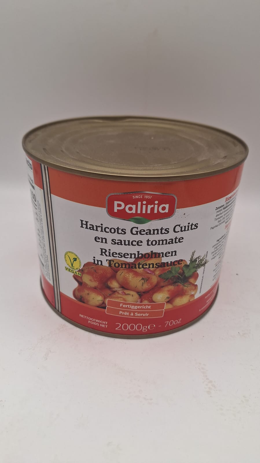 PALIRRIA Weiße Riesenbohnen in Tomatensauce  /  Fasulye Pilaki Gigant 2000g