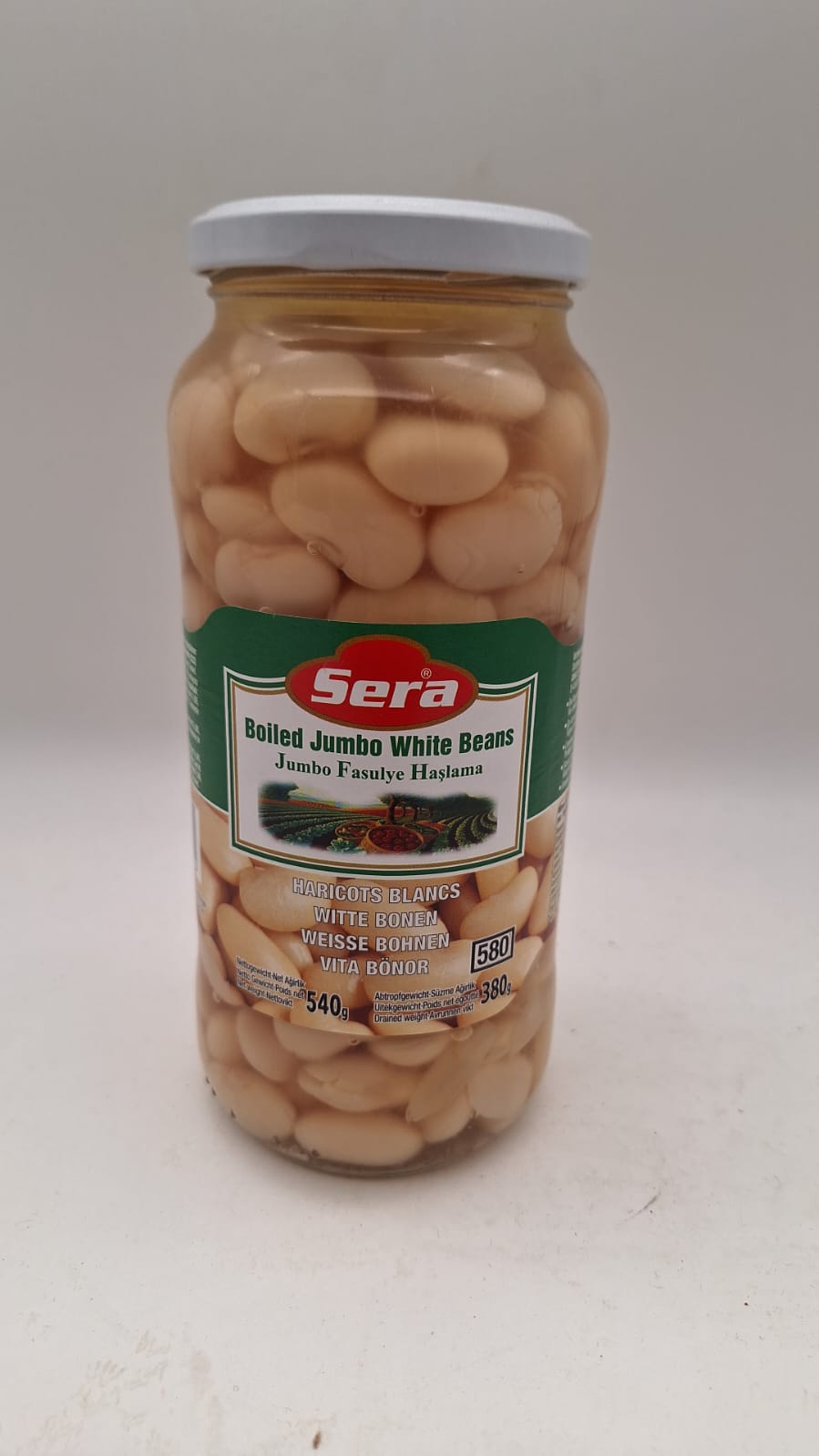 SERA Weiße Riesenbohnen  /  Jumbo Fasulye Haslama 580g