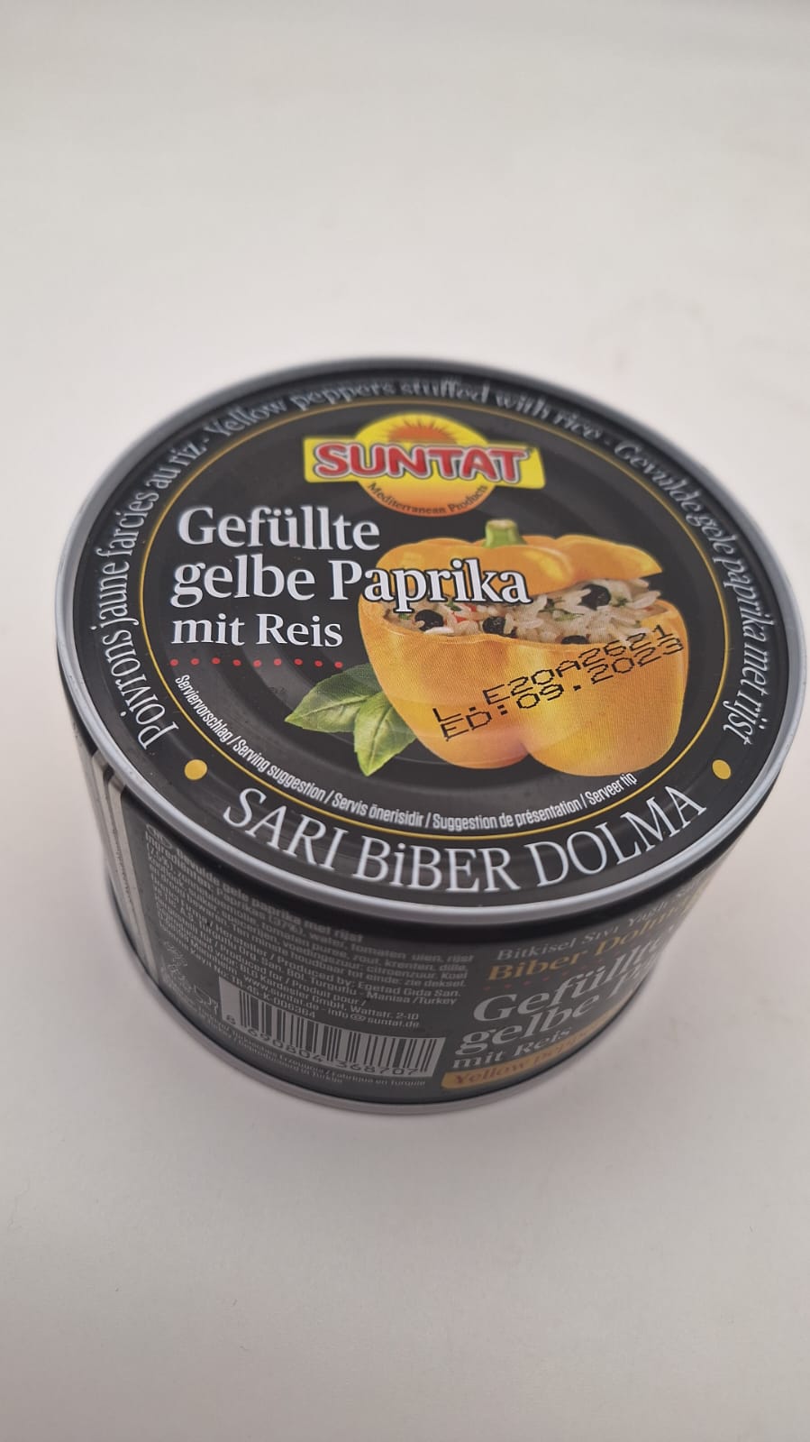 SUNTAT Gefüllte Gelbe Paprika mit Reis  /  Sari Biber Dolma 400g