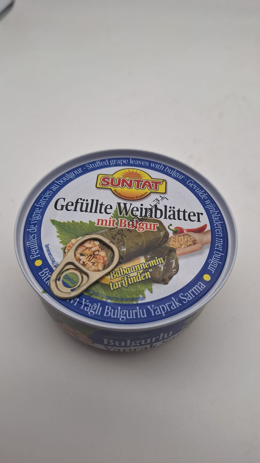 SUNTAT Gefüllte Weinblätter mit Weizengrütze  /  Bulgurlu Yaprak Sarma 280g