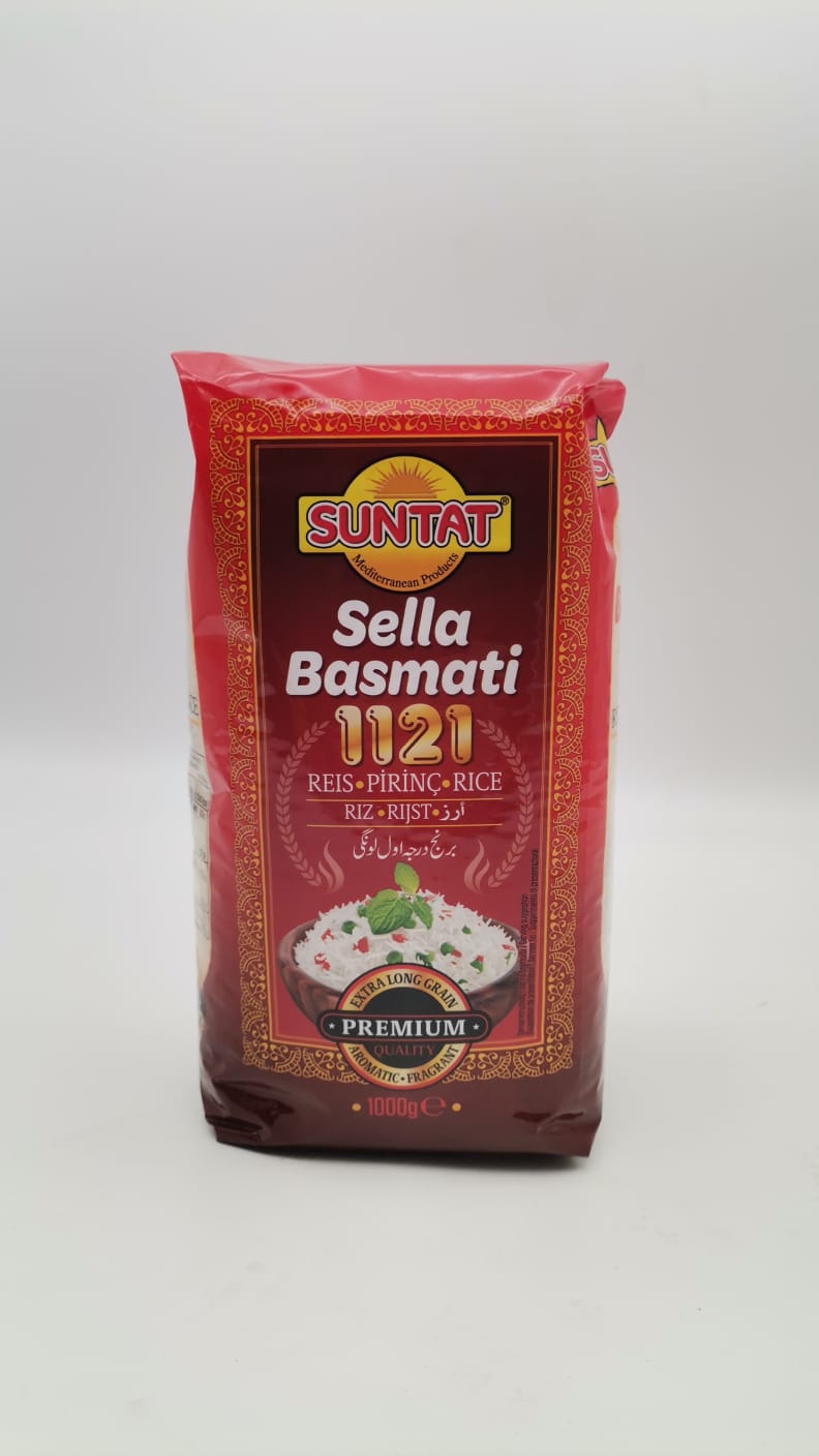 SUNTAT Sella Basmati Reis / 1121 Sella Basmati Pirinc 1000g