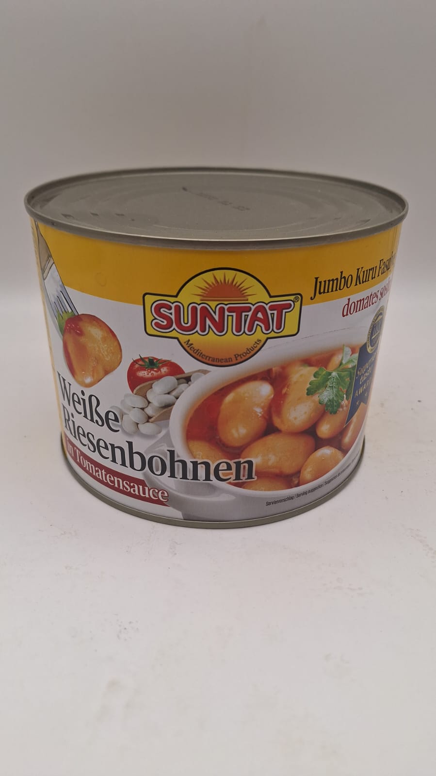 SUNTAT Weiße Riesenbohnen in Tomatensauce  /  Jumbo Fasulye Pilaki 2000g