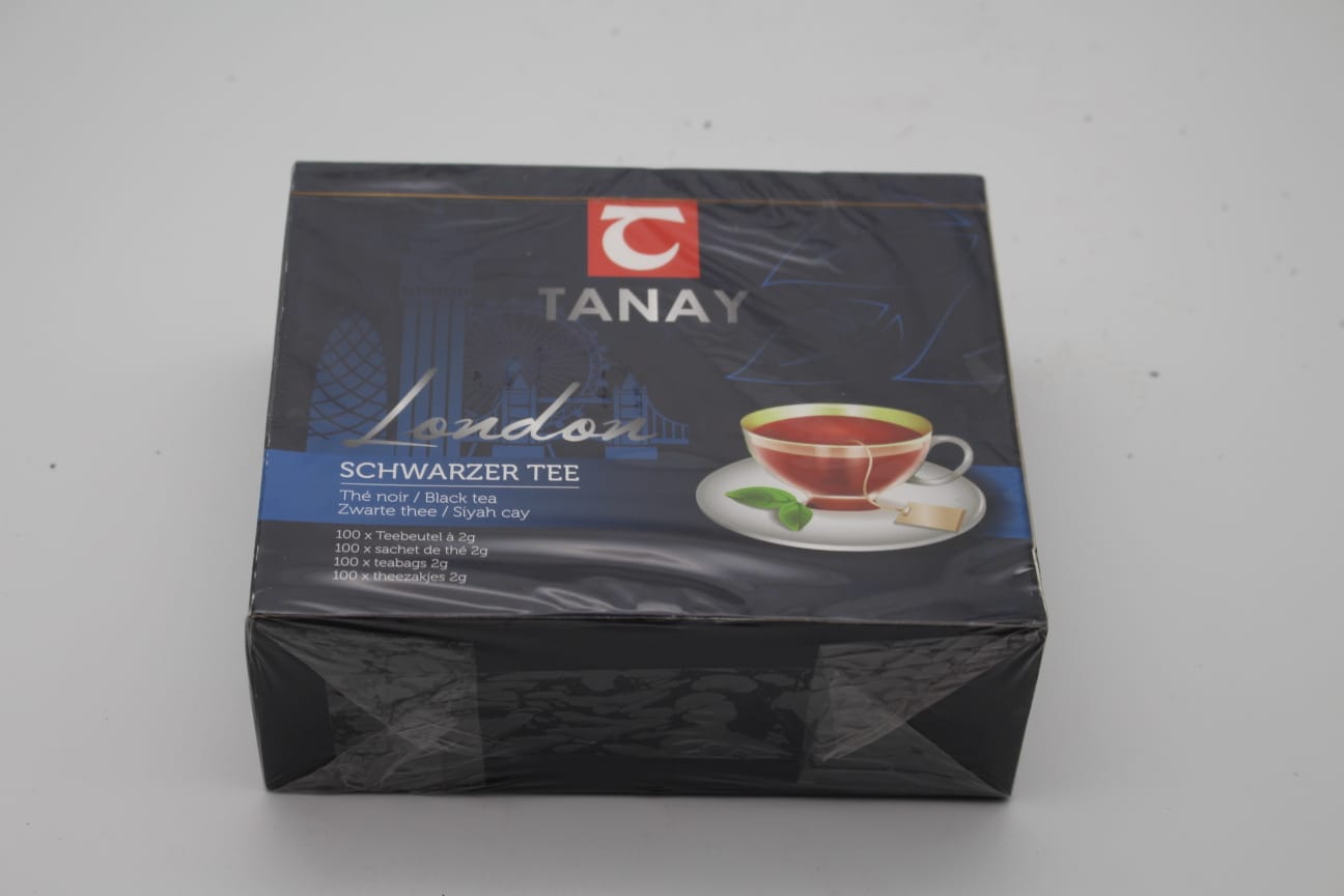 TANAY London Schwarzer Tee 100er / Siyah Sallama Cay 200g