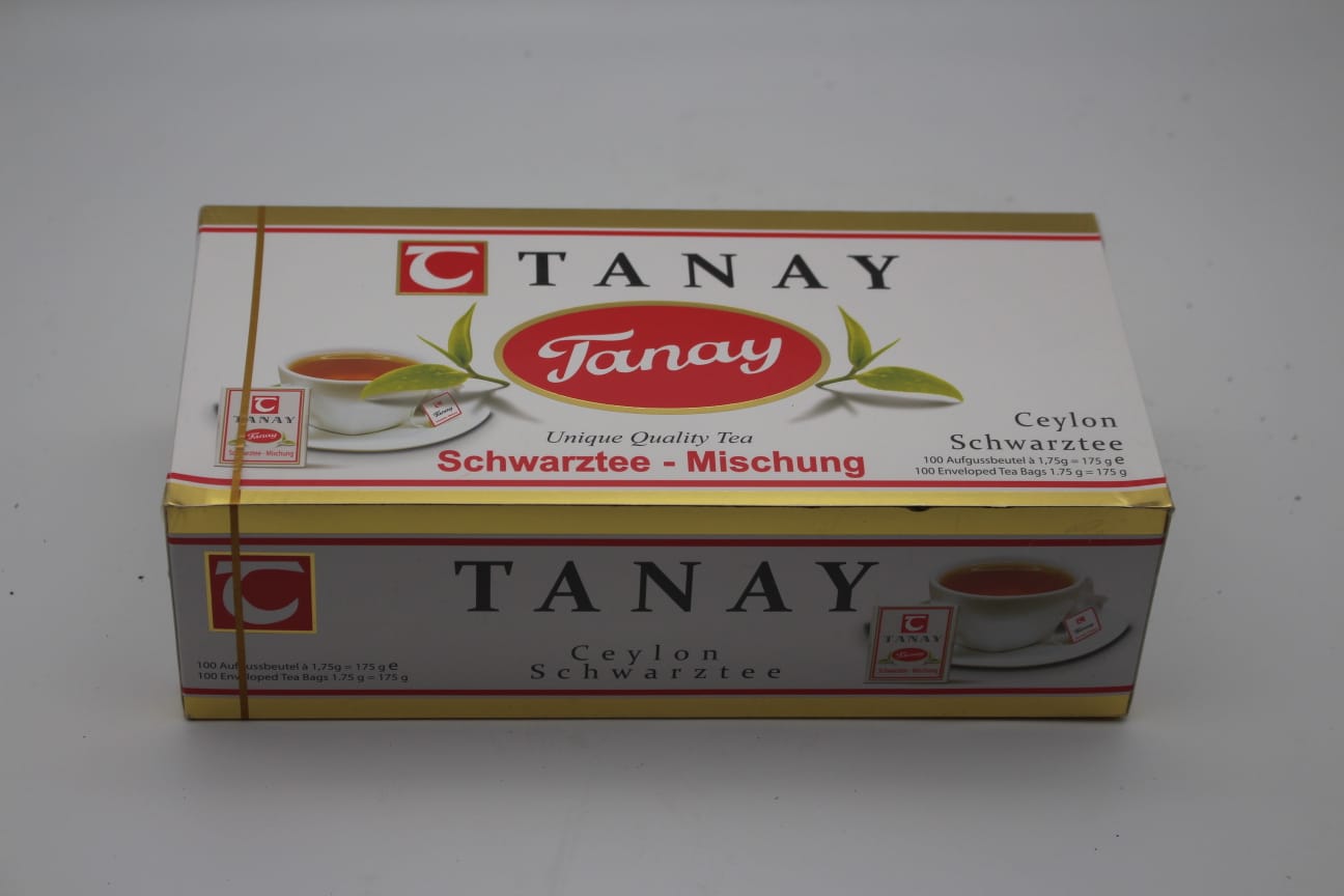 TANAY Schwarzer Tee Beutel 100er / Poset Siyah Cay 175g